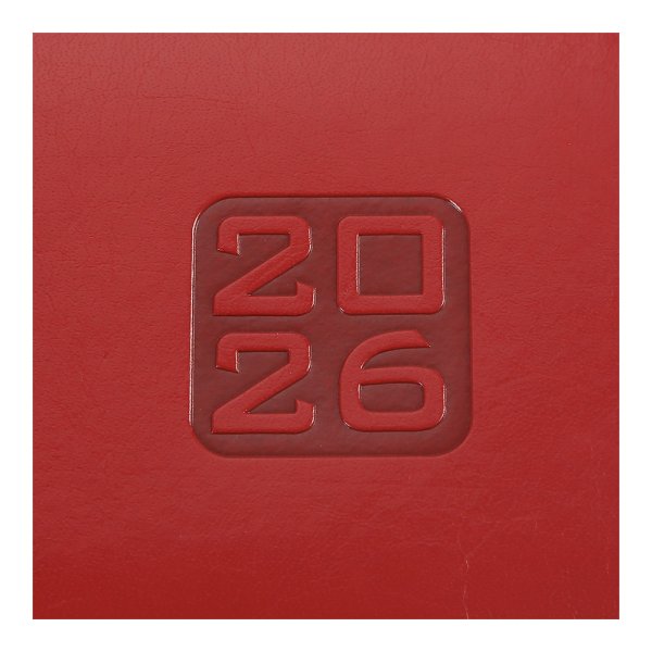 Щотижневик кишеньковий на 2026 рік, 153х87мм, BRAVO червоний