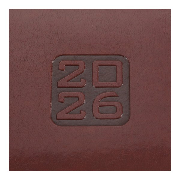 Щотижневик кишеньковий на 2026 рік, 153х87мм, BRAVO коричневий