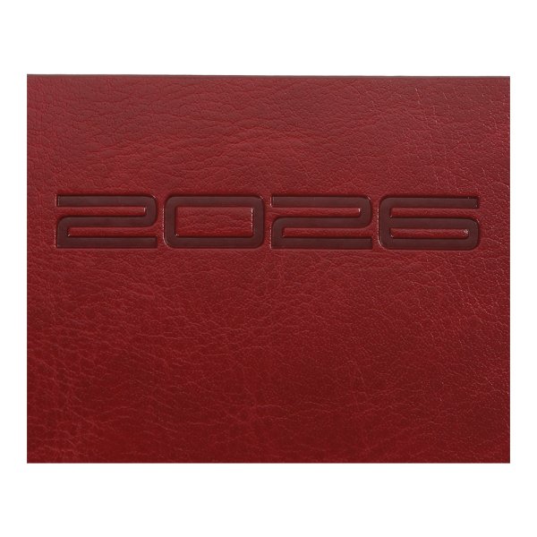 Щотижневик кишеньковий на 2026 рік, 153х87мм, IDEAL червоний