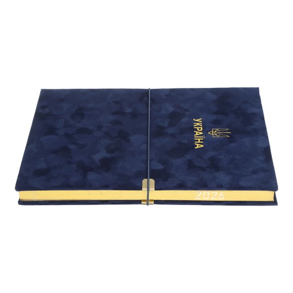Щоденник PATRIOT VELOUR А4 на 2026 рік синій