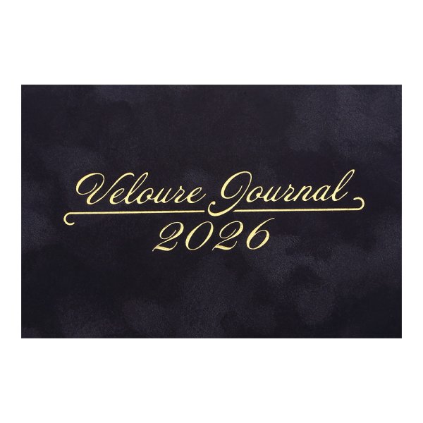 Щоденник VELOUR А4 на 2026 рік чорний