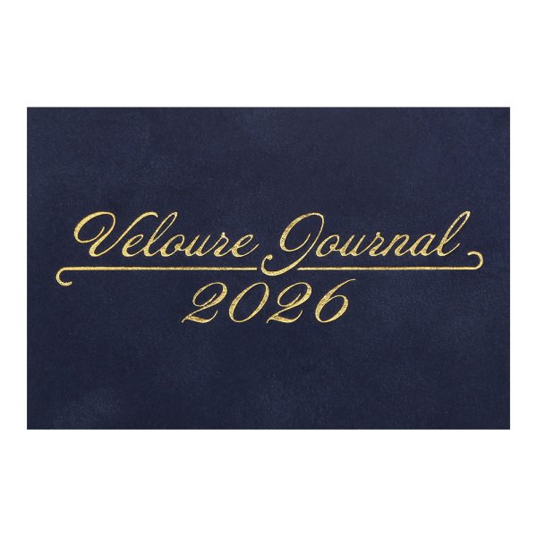 Щоденник VELOUR А6 на 2026 рік синій