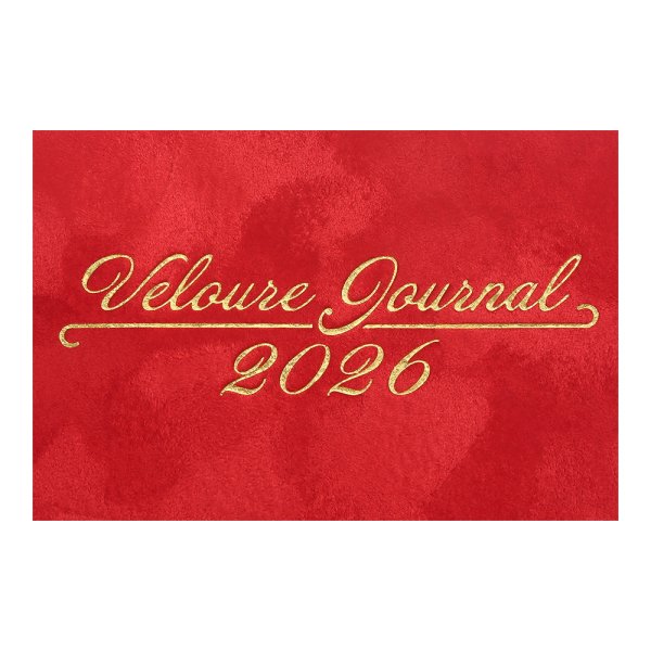 Щоденник VELOUR А6 на 2026 рік червоний