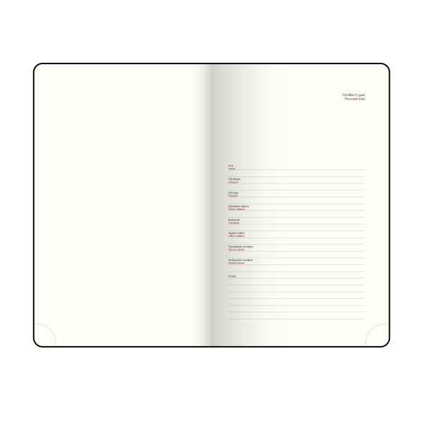 Ежедневник POWERFUL А6 на 2026 год темно-синий