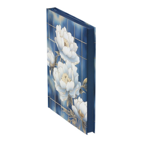 Ежедневник А5 недатированный PEONY голубой