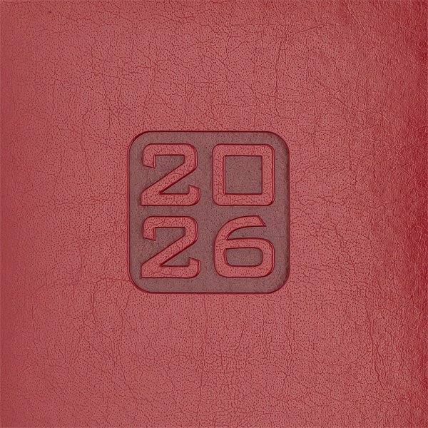 Щотижневик BRAVO А5 на 2026 рік червоний