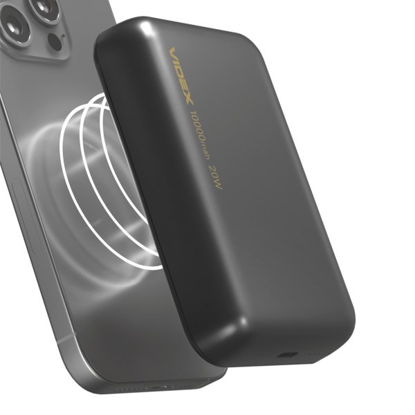 Повербанк з бездротовою зарядкою 10000mAh VIDEX VPB-W102 PD20W