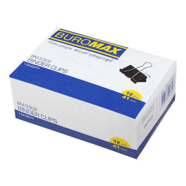 Биндер (зажим для бумаг) 41мм, 12шт/уп
