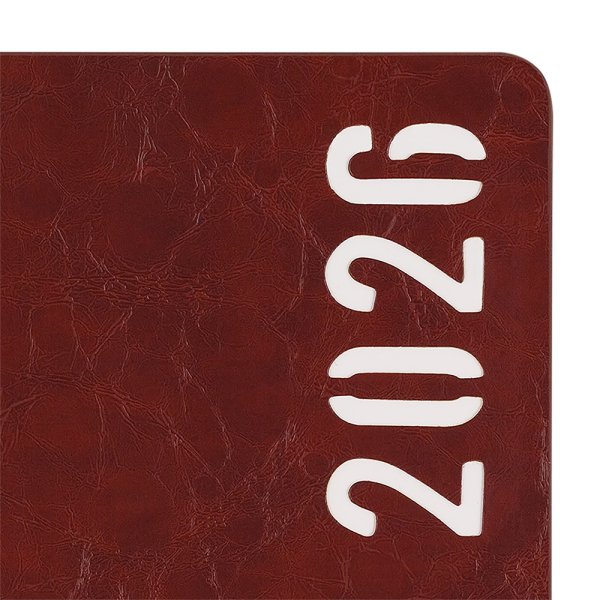 Щоденник MIND А5 на 2026 рік коричневий