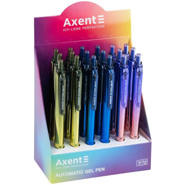 Ручка гелева Starlight 0,5мм, синя