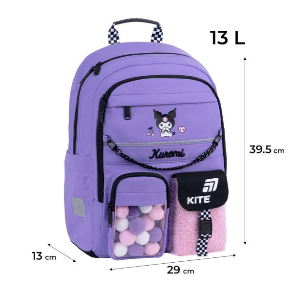 Рюкзак шкільний Kite Education Kuromi HK26-584M