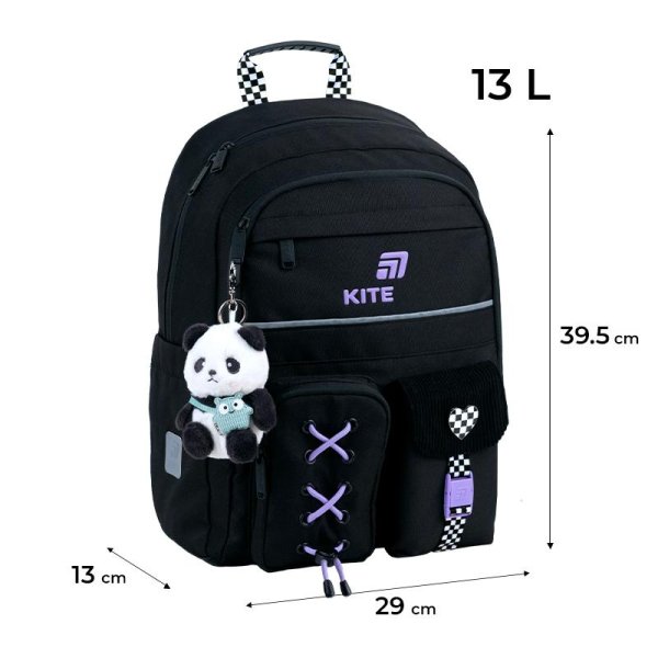 Рюкзак шкільний Kite Education Panda Love K26-584M-2