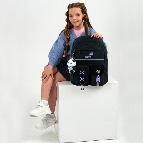 Рюкзак шкільний Kite Education Panda Love K26-584M-2
