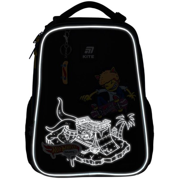 Рюкзак шкільний каркасний Kite Education Hot Wheels Skate HW25-531M