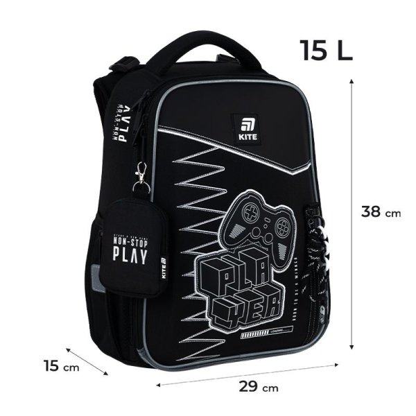Рюкзак шкільний каркасний Kite Education Player K25-531M-3