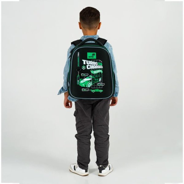 Рюкзак шкільний каркасний Kite Education Hot Wheels HW26-555S