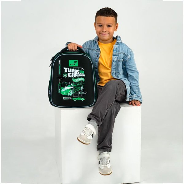 Рюкзак шкільний каркасний Kite Education Hot Wheels HW26-555S