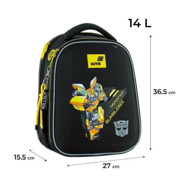 Рюкзак шкільний каркасний Kite Education Transformers TF26-555S