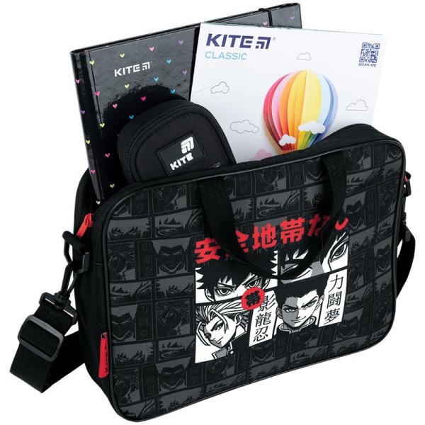 Шкільна текстильна сумка Kite Anime K26-589-3