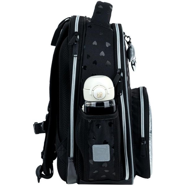 Рюкзак шкільний каркасний Kite Education Black&Silver K26-556M-2
