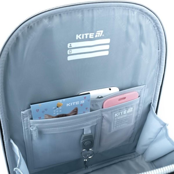 Рюкзак шкільний каркасний Kite Education Black&Silver K26-556M-2