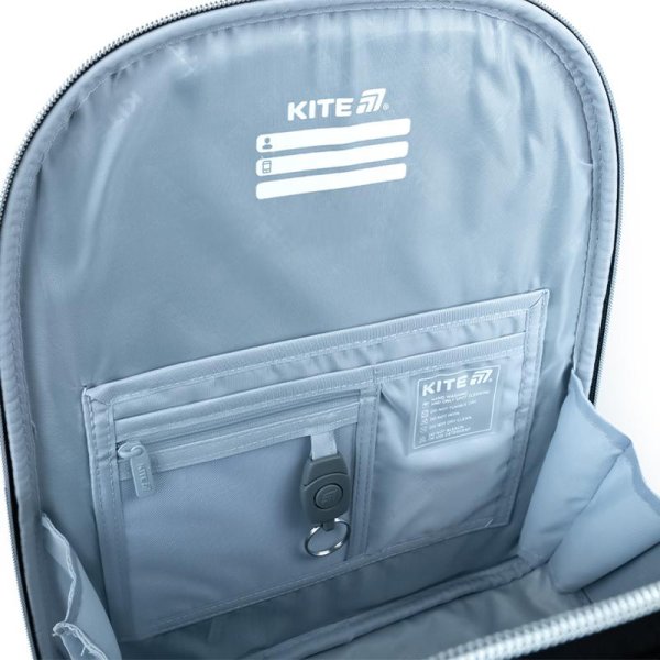 Рюкзак шкільний каркасний Kite Education Black&Silver K26-556M-2