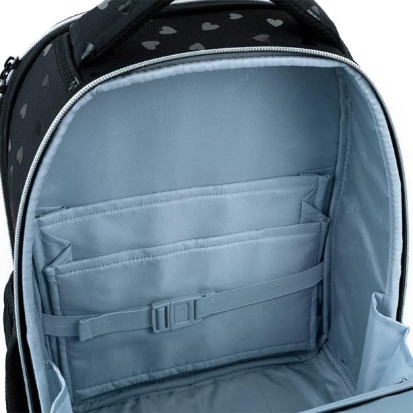 Рюкзак шкільний каркасний Kite Education Black&Silver K26-556M-2