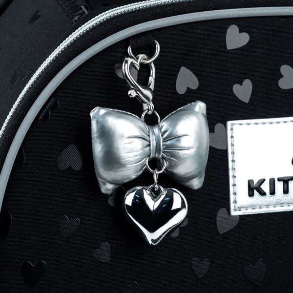 Рюкзак шкільний каркасний Kite Education Black&Silver K26-556M-2