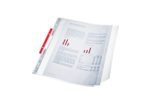 Минискоросшиватель-вставка 20шт/уп, красный