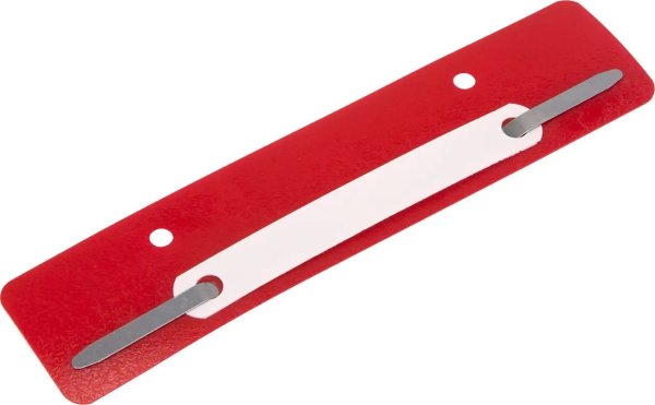 Минискоросшиватель-вставка 20шт/уп, красный