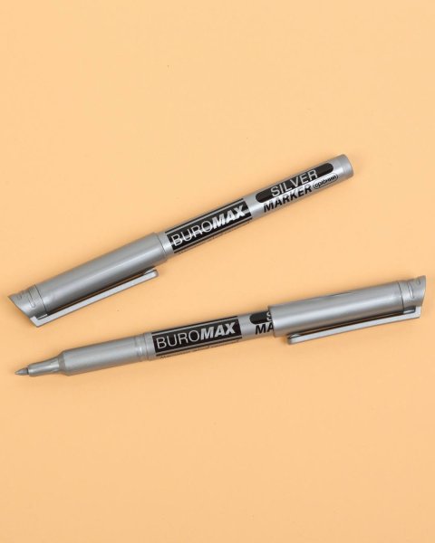 Маркер водостойкий SILVER 1-2мм, серебряный