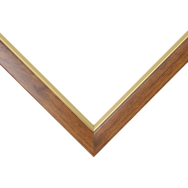 Рамка А4 210х297мм, світло-коричневий з золотом