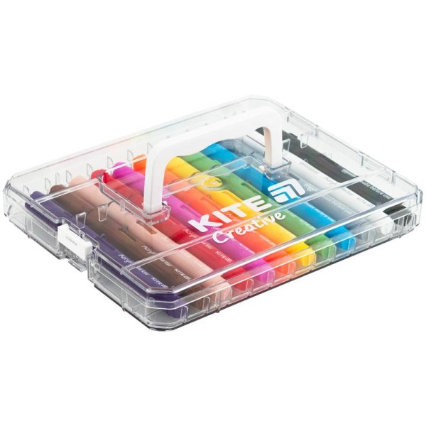 Маркери акрилові з рідкими чорнилами, 12шт Kite Creative