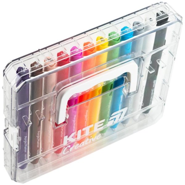 Маркери акрилові з рідкими чорнилами, 12шт Kite Creative