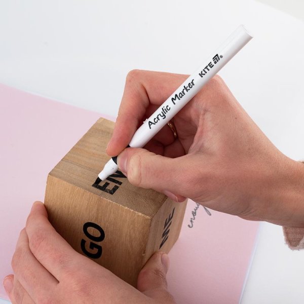 Маркери акрилові, 12шт Kite Creative