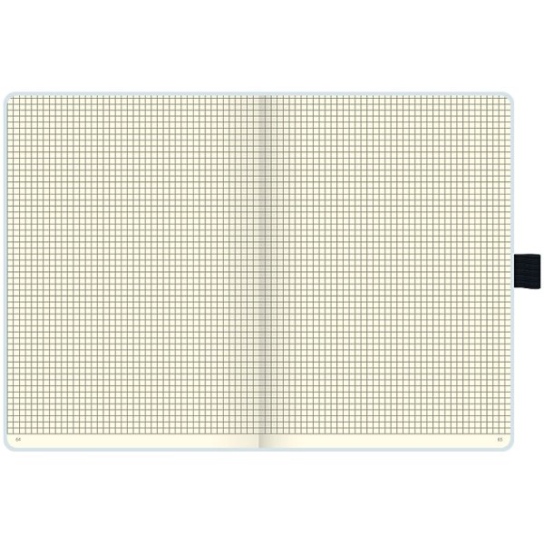 Книга записна Компаньйон А5, біла, клітинка