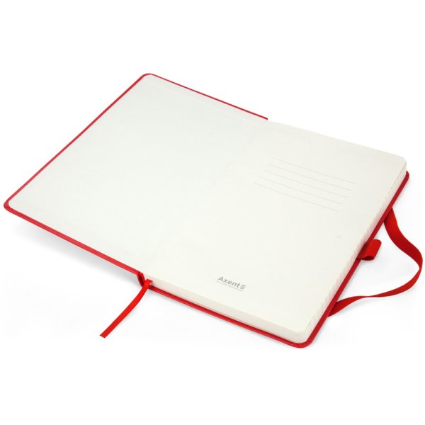 Книга записна Partner А5, лінія, червоний