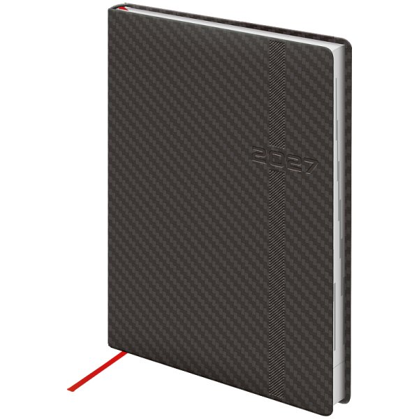Щоденник Стандарт А5 2027 обкладинка Soft Carbon сірий