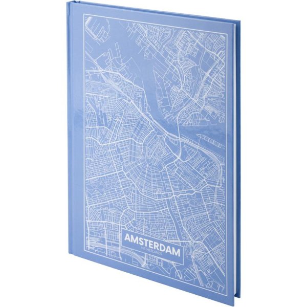 Книга канцелярская А4 96л, Axent Maps Amsterdam голубой