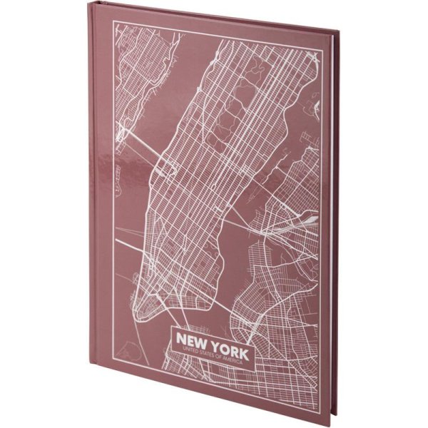 Книга канцелярська А4 96арк, Axent Maps New York коричневий