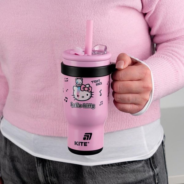 Термокружка з трубочкою Kite Hello Kitty HK25-1266, 530мл