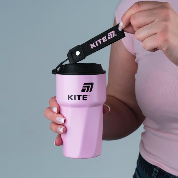 Термокружка Kite K26-1220-1, 450 мл, рожева
