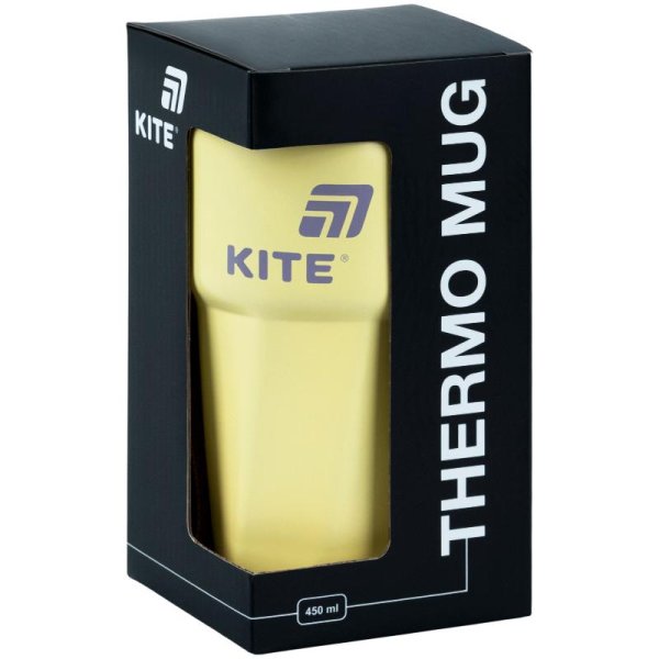 Термокружка Kite K26-1220-3, 450 мл, жовта