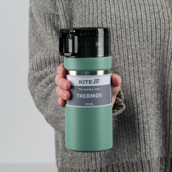 Термос Kite K25-320-2, 473 мл, зелений