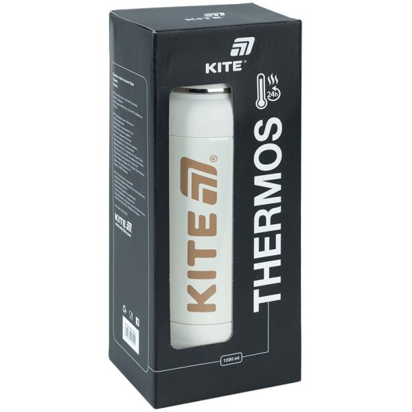 Термос Kite K25-1225-2, 1200 мл, бежевий
