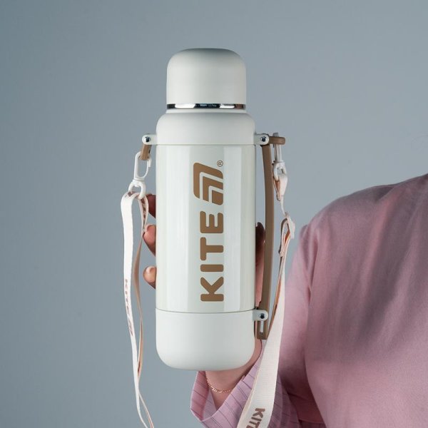 Термос Kite K25-1225-2, 1200 мл, бежевий