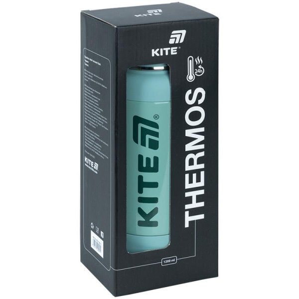 Термос Kite K25-1225-3, 1200 мл, зелений
