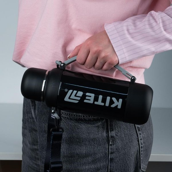 Термос Kite K25-1225-1, 1200 мл, чорний
