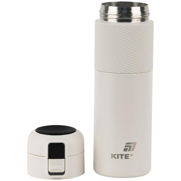 Термос із термодатчиком Kite K25-1227-1, 450 мл, бежевий