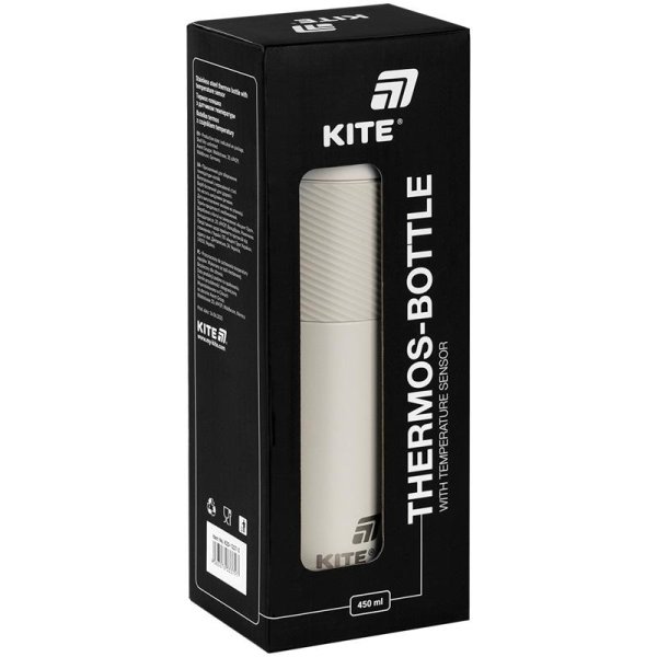 Термос із термодатчиком Kite K25-1227-1, 450 мл, бежевий